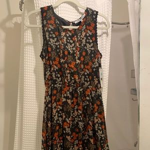 Collective Concepts Orange Floral Dress